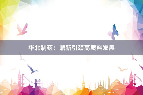 华北制药：鼎新引颈高质料发展